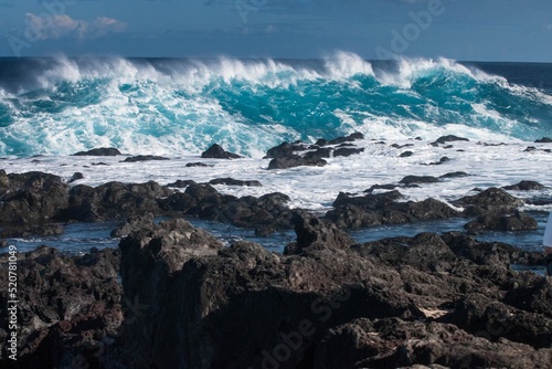 Wave from Reunion island. Houle a Saint Leu  pointe au sel 974