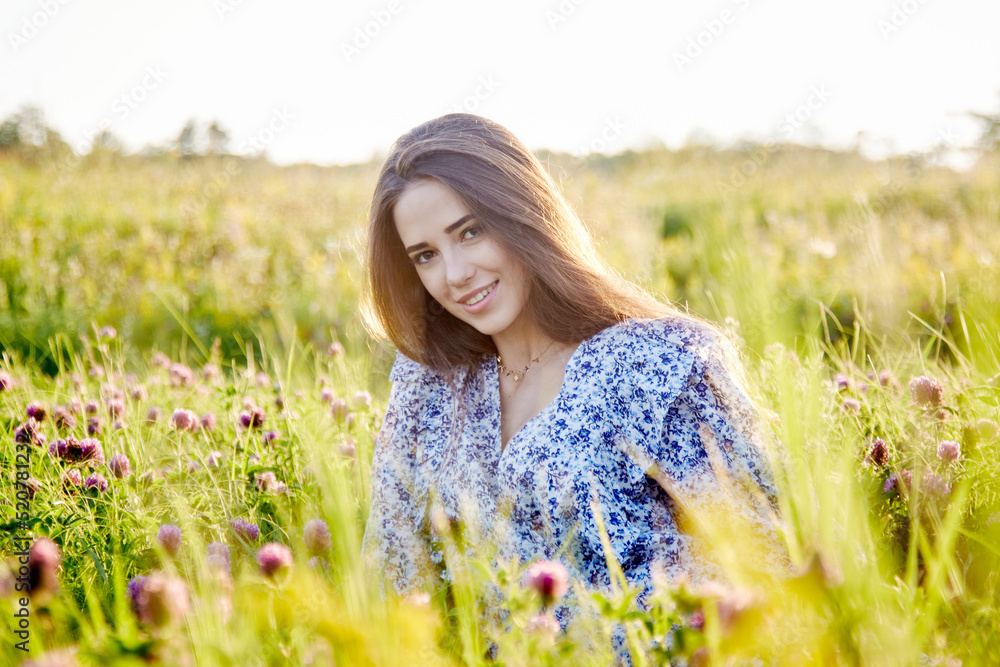 girl with a bouquet of flowers girl with a bouquet of flowers