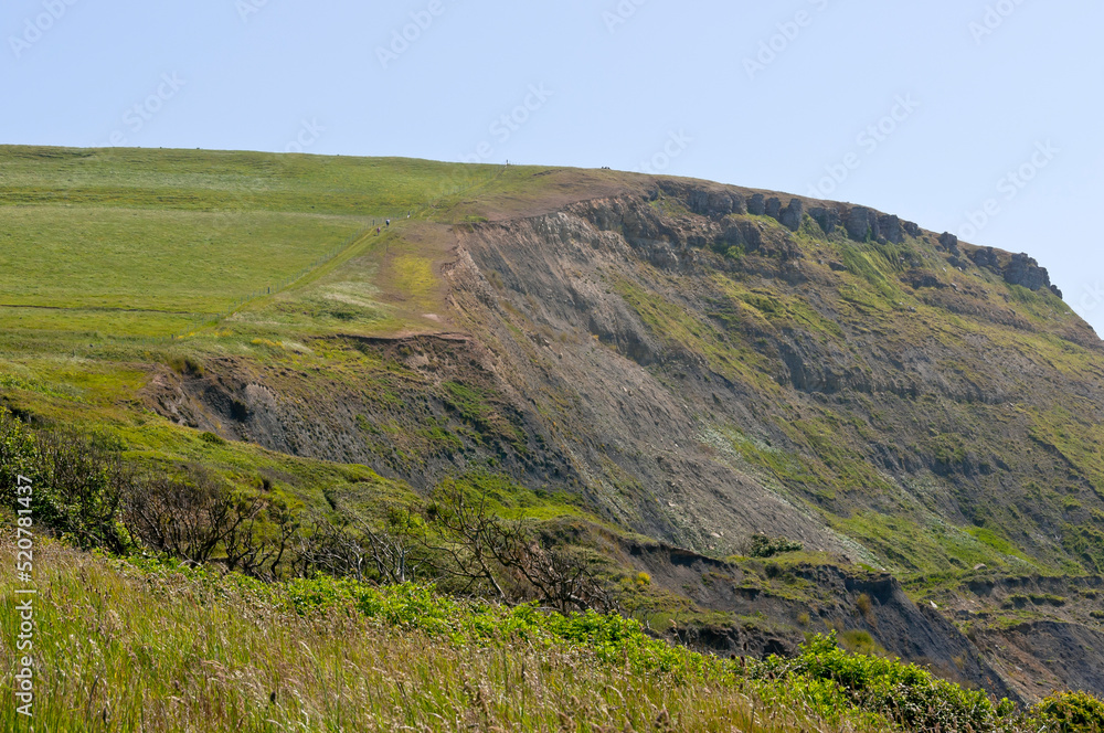 View from the South West Coast Path near Kimmeridge Bay, Dorset, England View from the South West Coast Path near Kimmeridge Bay, Dorset, England