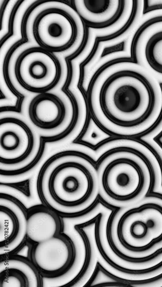 Abstract rings seamless loop Abstract rings seamless loop