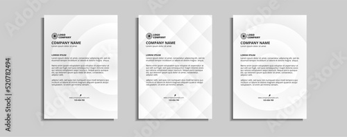 modern corporate letterhead template design