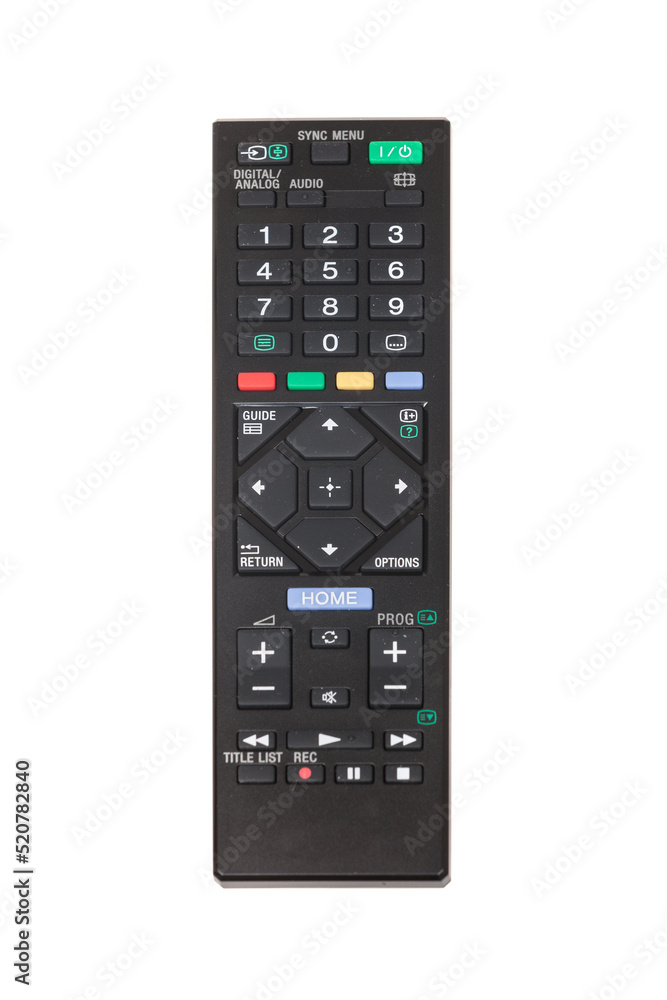 TV remote control isolated on white TV remote control isolated on white