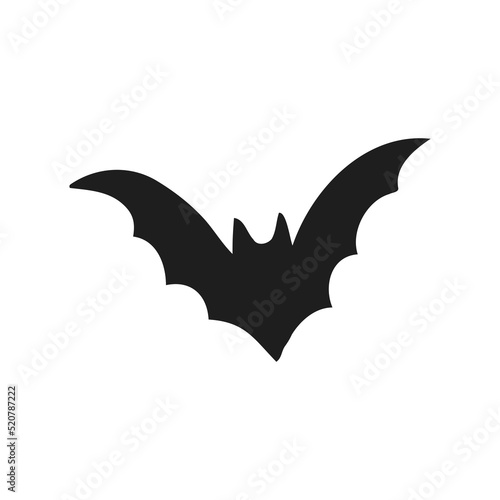 Halloween 2022 - October 31. A traditional holiday, the eve of All Saints Day, All Hallows Eve. Trick or treat. Vector illustration in hand-drawn doodle style. Bat.