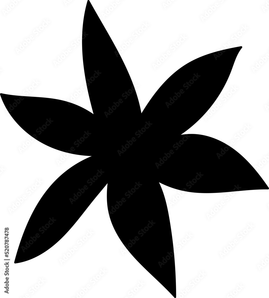 flower christmas shadow leaf nature vector illustration