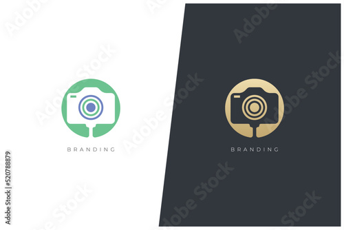 Camera Capture Multimedia Production Vector Logo Concept