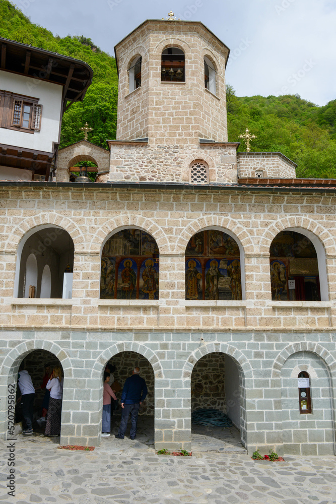 Fototapeta premium View of St John the Baptist Bigorski monastery in Macedonia