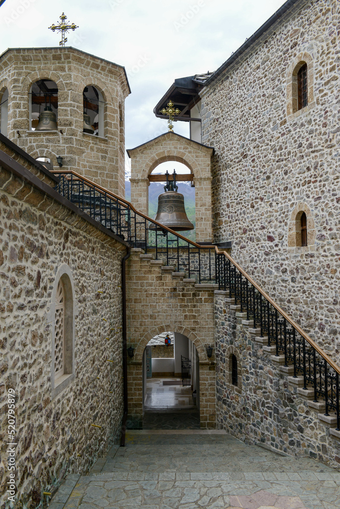 View of St John the Baptist Bigorski monastery in Macedonia