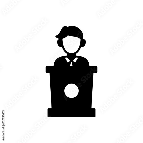 Speech icon in vector. Logotype