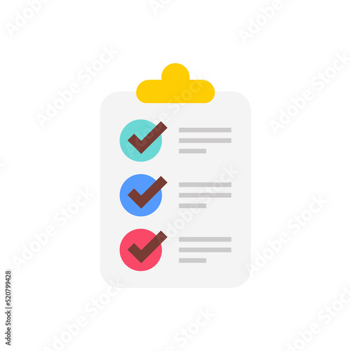 Checklist icon in vector. Logotype