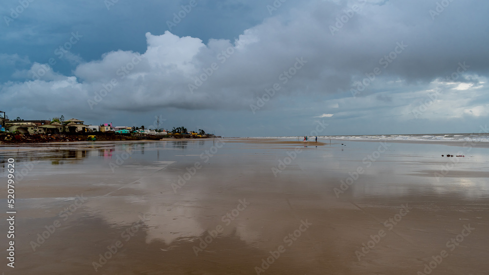 Beautiful Mandarmani beach located near Digha in West Bengal, India