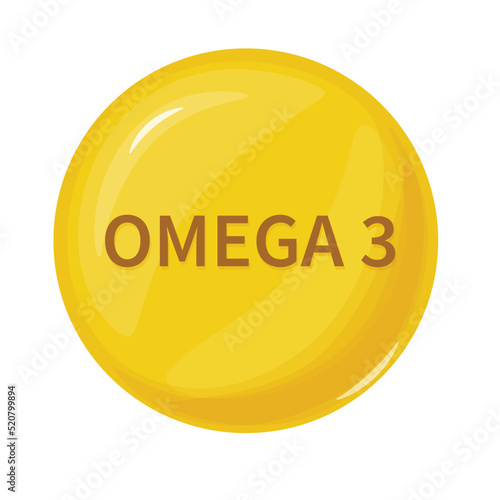 Fish oil capsules. Medicine pills with omega 3 vitamin.