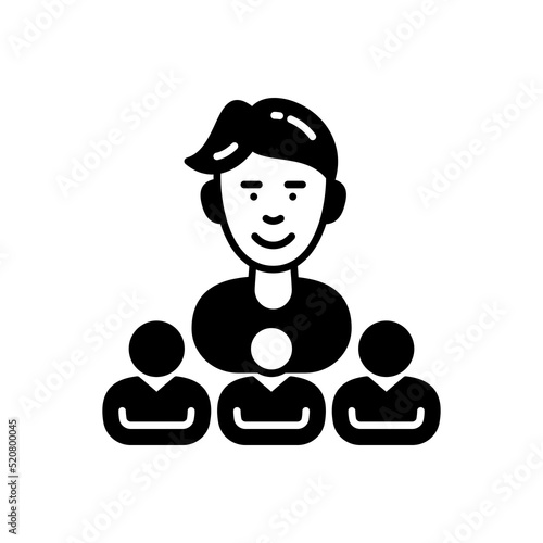 Leadership icon in vector. Logotype