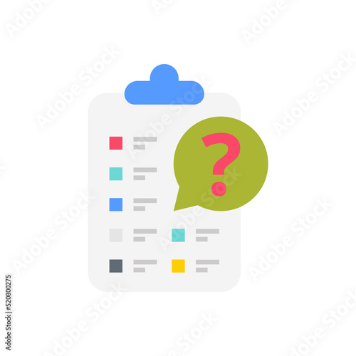 Questionnaire icon in vector. Logotype