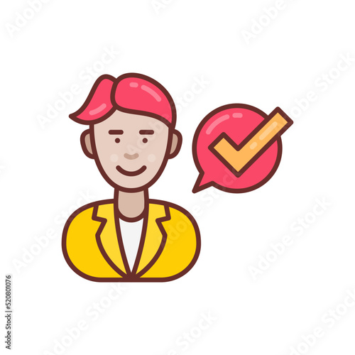 Trust icon in vector. Logotype