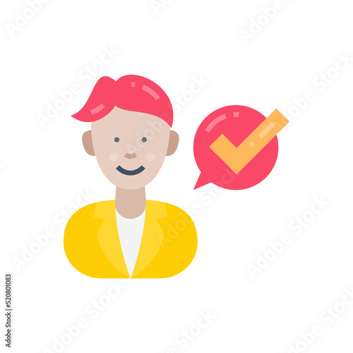 Trust icon in vector. Logotype