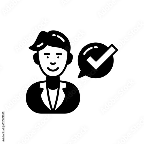 Trust icon in vector. Logotype