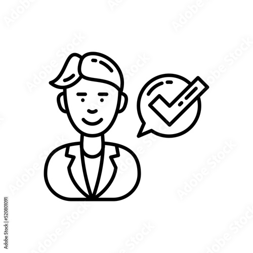 Trust icon in vector. Logotype