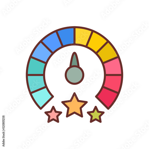 Performance icon in vector. Logotype