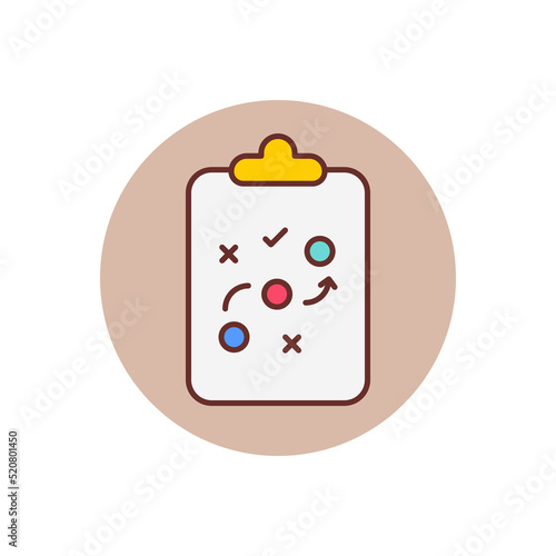 Tactics icon in vector. Logotype photo