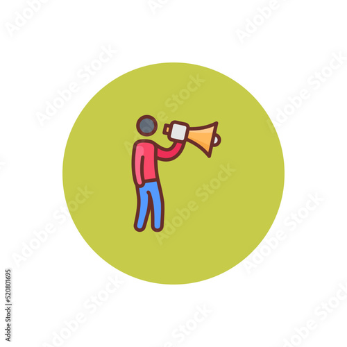 Announcement icon in vector. Logotype