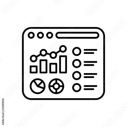 Project Dashboard icon in vector. Logotype