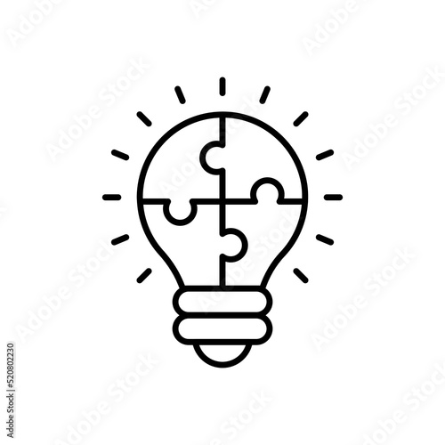 Solution icon in vector. Logotype