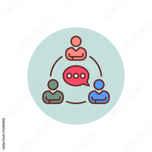 Communication icon in vector. Logotype