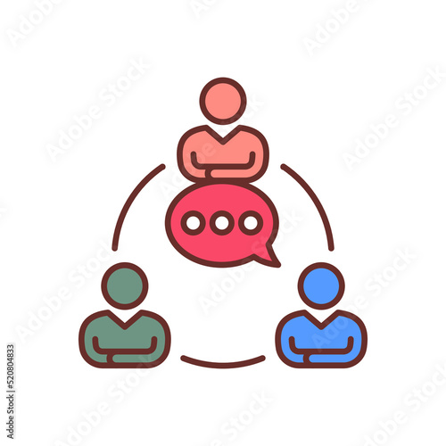 Communication icon in vector. Logotype