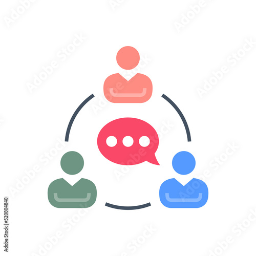Communication icon in vector. Logotype