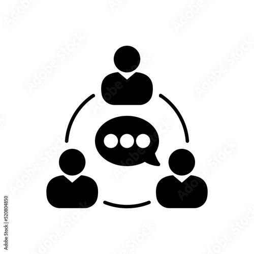 Communication icon in vector. Logotype