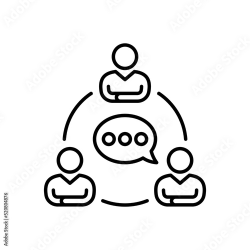 Communication icon in vector. Logotype