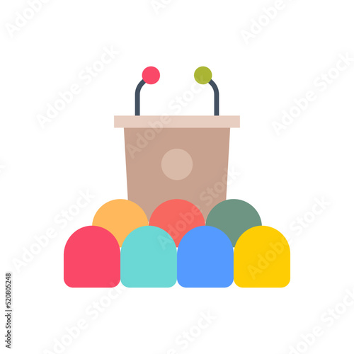 Presentation Audience icon in vector. Logotype