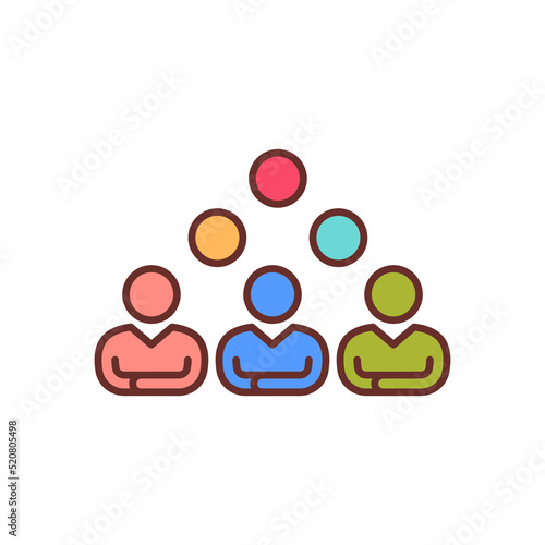 Audience icon in vector. Logotype