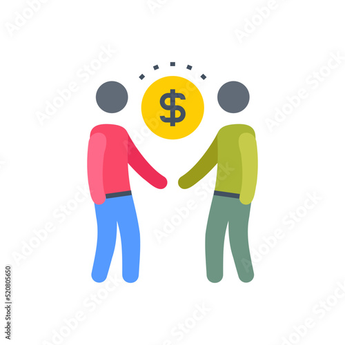 Deal icon in vector. Logotype