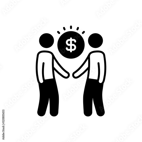 Deal icon in vector. Logotype