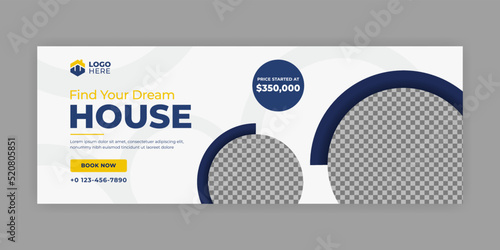 Sale facebook cover page timeline web ad banner template with photo 