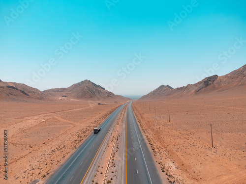 road to the desert