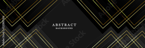 Luxury black gold background