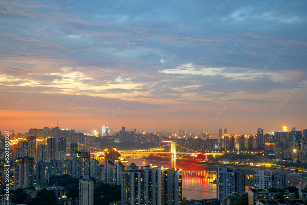 Fototapeta premium The beautiful city of Chongqing，china