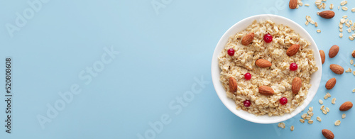 Bowl of tasty sweet oatmeal...