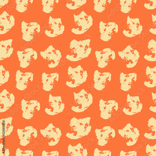 Seamless pattern with brush strokes elements Vector illustration