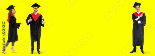 Graduating students on yell...