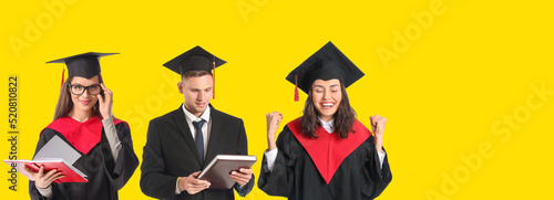 Graduating students on yell...