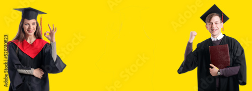 Graduating students on yell...