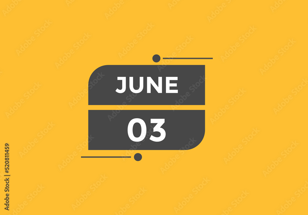 june 3 calendar reminder. 3rd june daily calendar icon template. Vector illustration
june 3 calendar reminder. 3rd june daily calendar icon template. Vector illustration