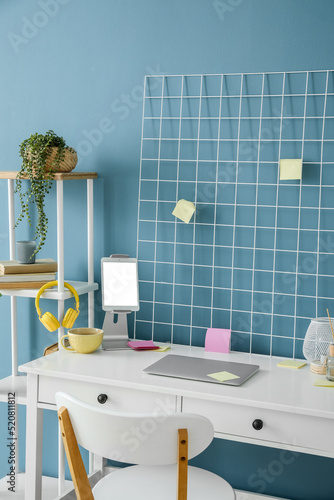 Modern workplace with lapto...