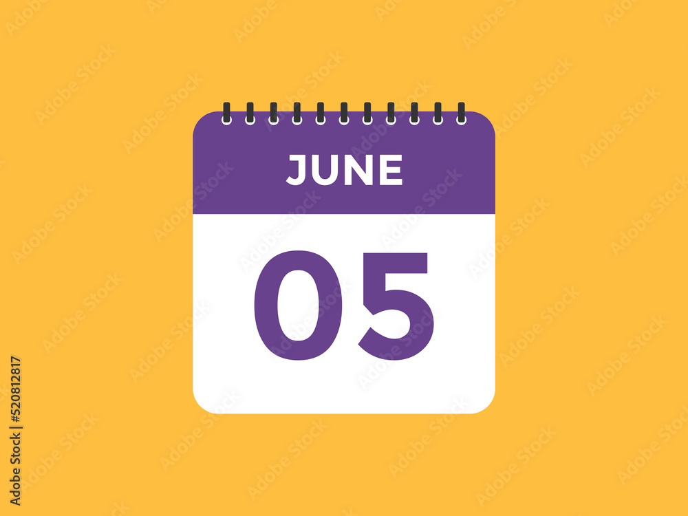 june 5 Calendar icon Design. Calendar Date 5th june. Calendar template
june 5 Calendar icon Design. Calendar Date 5th june. Calendar template