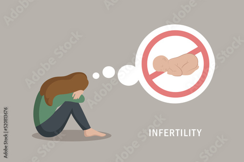 infertility sad woman think about baby womens health