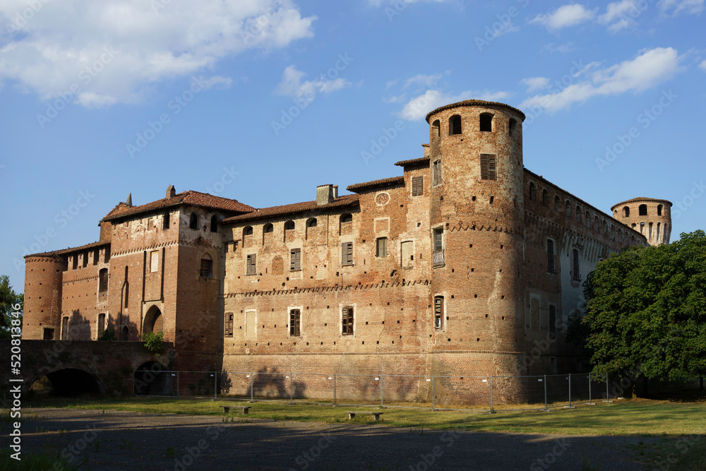Obraz na płótnie Castle of Monticelli d Ongina, Piacenza, Italy w salonie