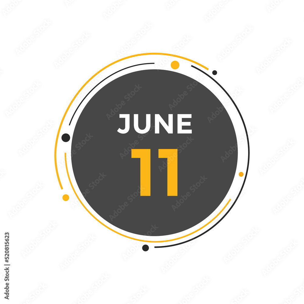 june 11 calendar reminder. 11th june daily calendar icon template. Vector illustration
june 11 calendar reminder. 11th june daily calendar icon template. Vector illustration